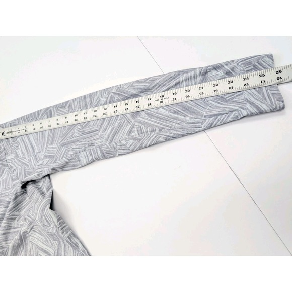 Lululemon Airing Easy Shirt‎ Ventlight Mens XL Gray Geometric Print Athleisure - Picture 5 of 7